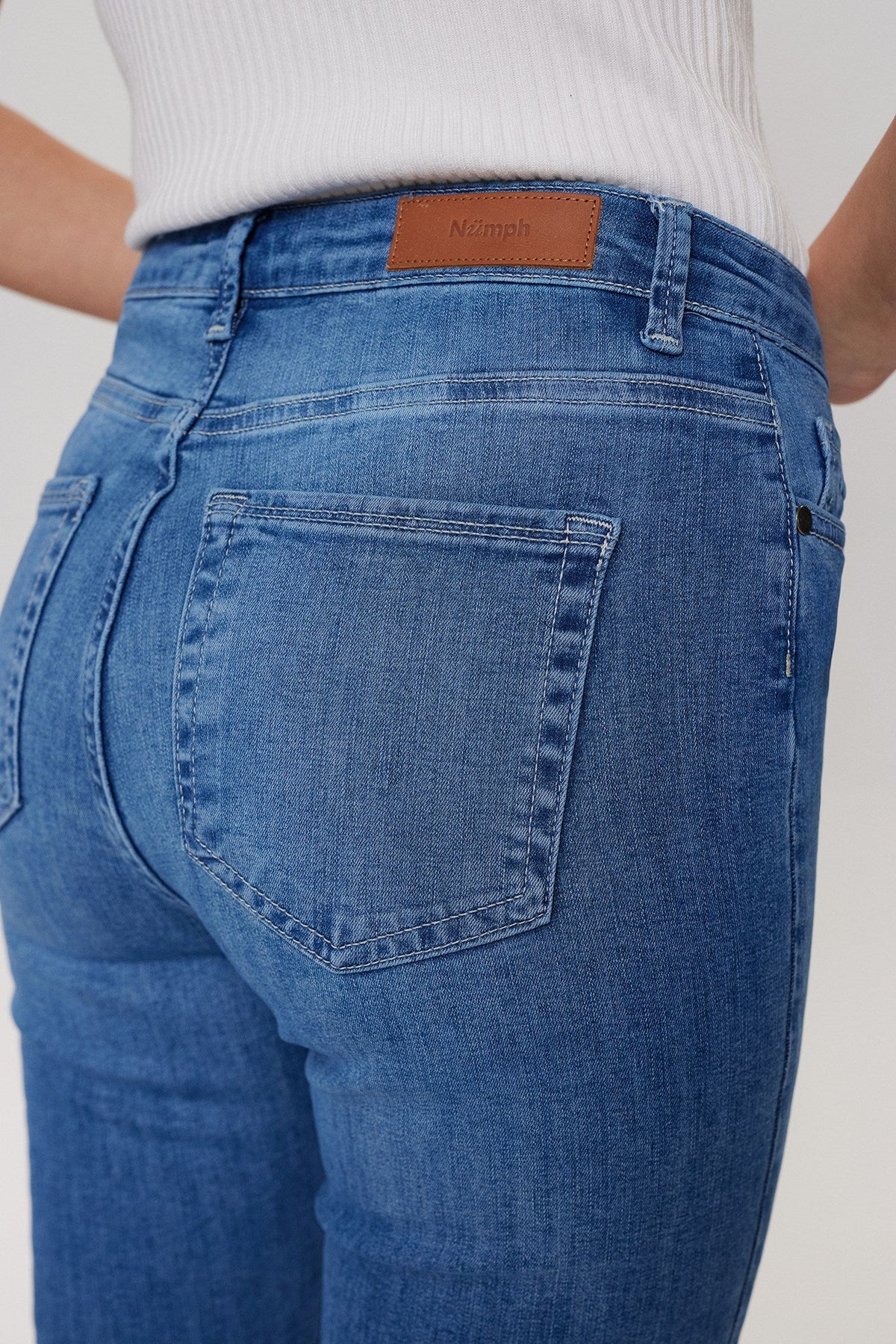 NUSIDNEY CROPPED LIGHT BLUE - Light Blue Denim