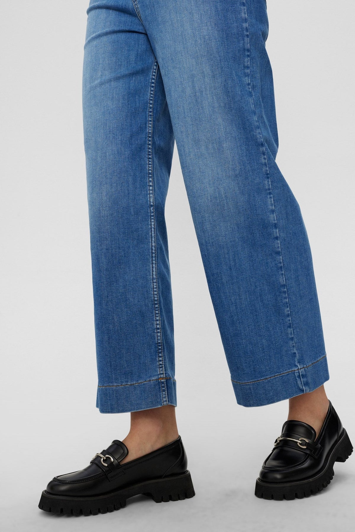 NUPARIS JEANS CROPPED LIGHT BLUE - Light Blue Denim
