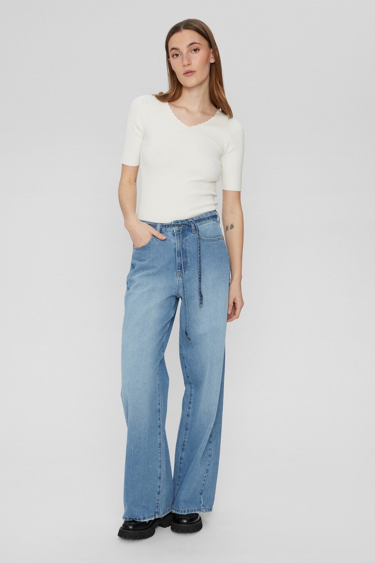 NUBROOKLYN JEANS L.BLUE - Light Blue Denim