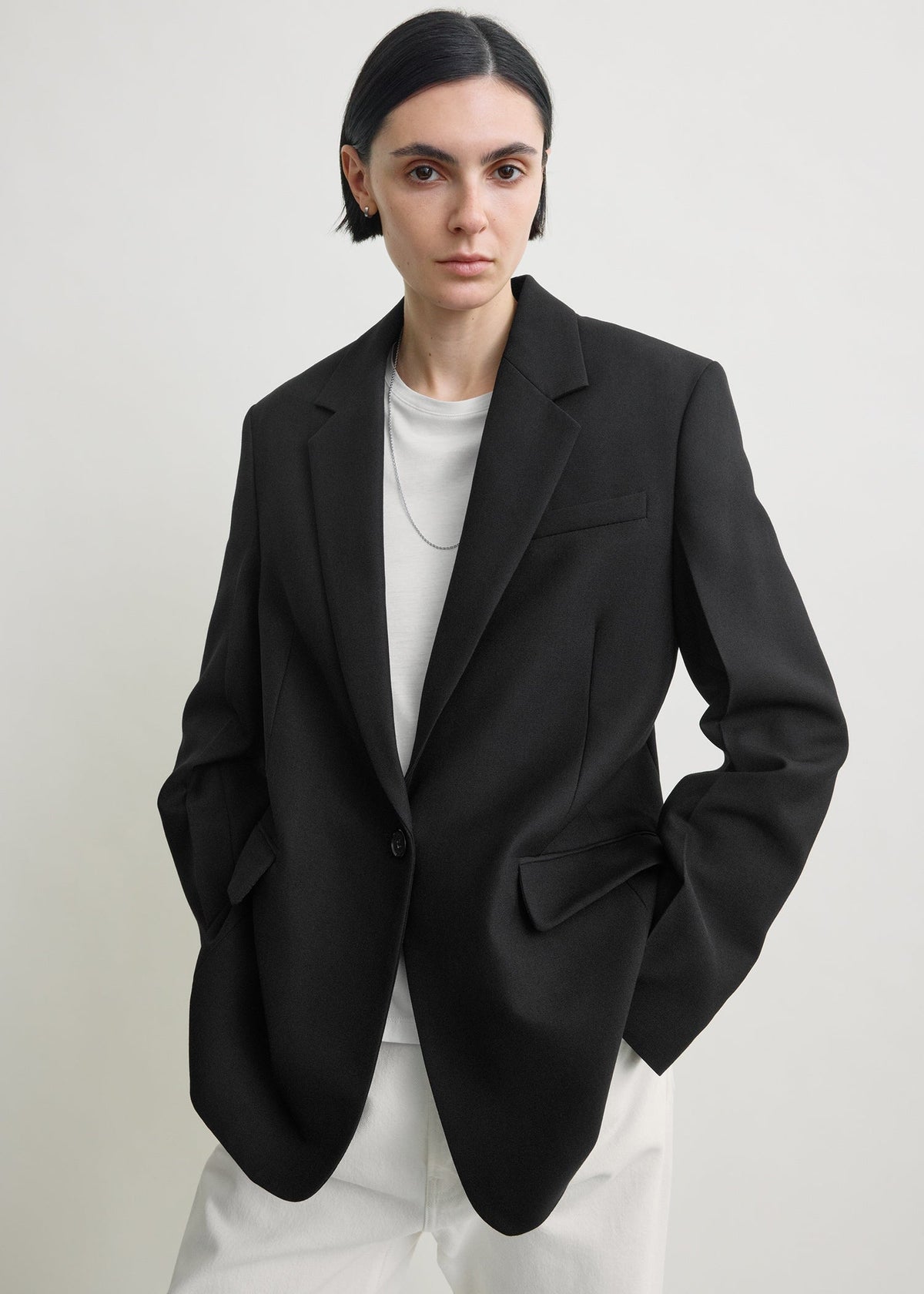 Tailored blazer black petite