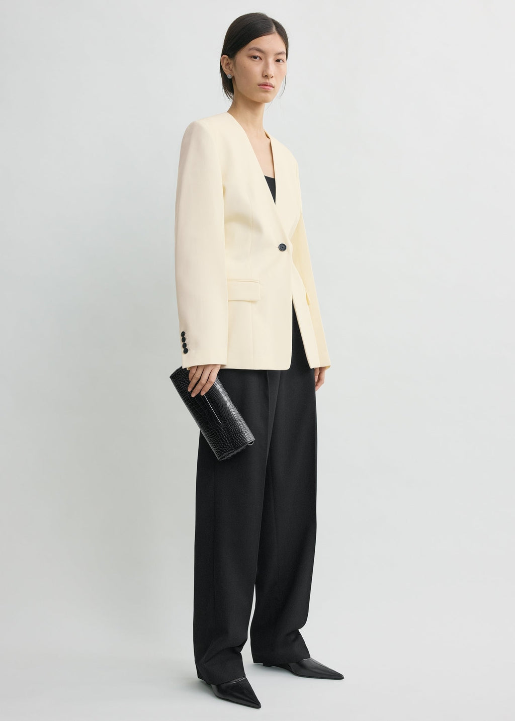 Slouch blazer off-white