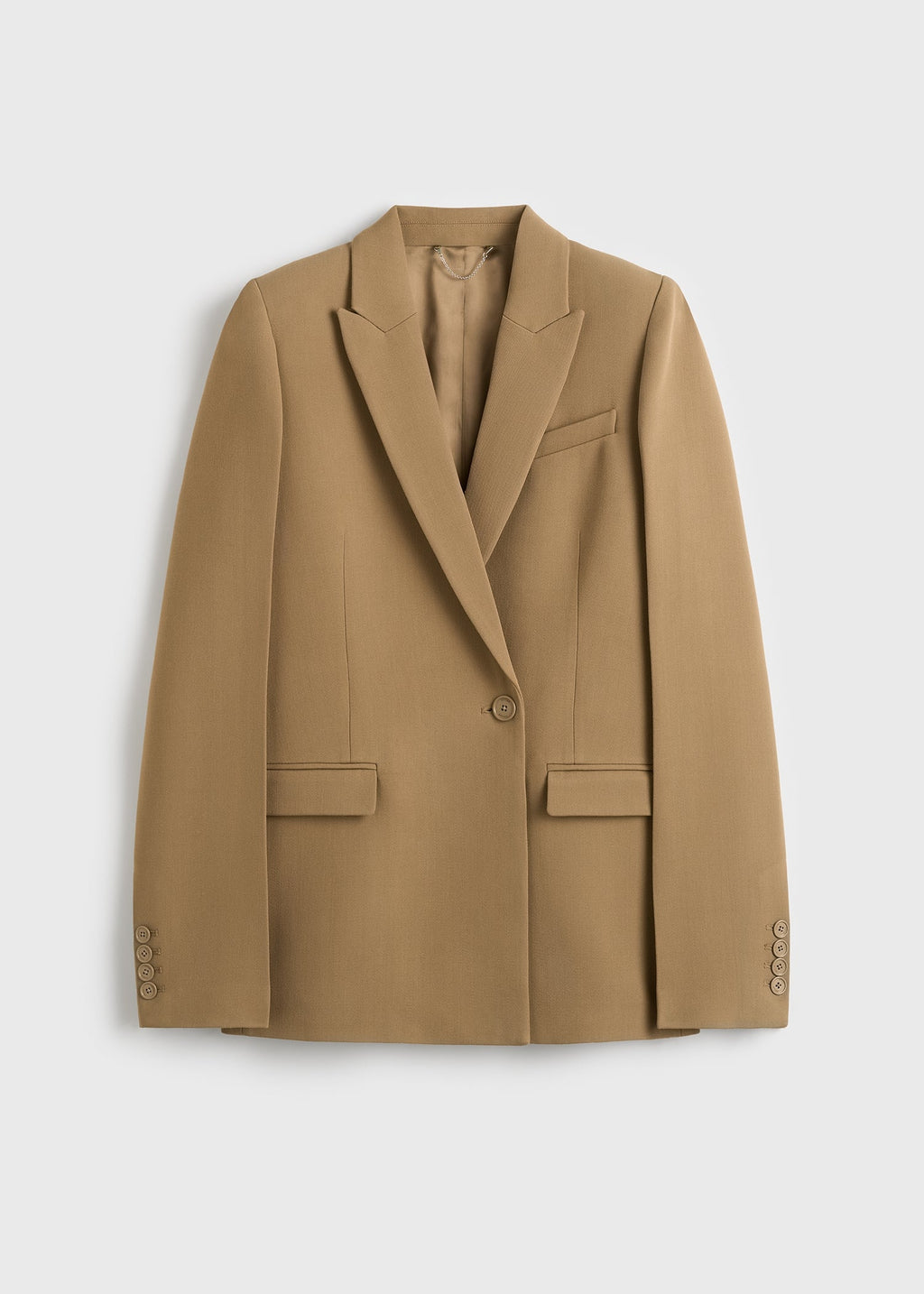 Slim tailored blazer beige